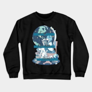 In my own little world Artwork Crewneck Sweatshirt